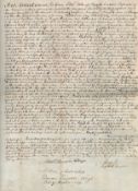 John Campbell, 5th Duke of Argyll signed hand written good land transaction document also signed