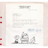 Charles M Schulz TLS dated April 16 1964 addressed to a fan thanking him for his love of the Peanuts