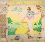 Elton John Signed To The Front Cover 1973 Double Lp 'Goodbye Yellow Brick Road'