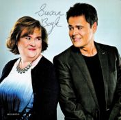 Susan Boyle signed Standing Ovation CD sleeve signature inside cover disc included.