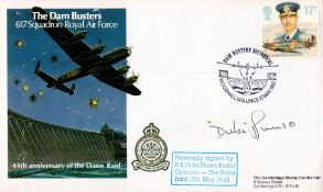 World War II FDC Signed by H. K Duke Munro Radar Operator, Titled The Dam Busters 617 Squadron Royal