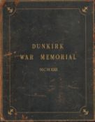 Prince Albert, Duke of York future King George VI signed inside page of Dunkirk War Memorial