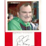 Quentin Tarantino and Simon Pegg signed 6x4 album page . Quentin Jerome Tarantino (born March 27,