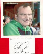 Quentin Tarantino and Simon Pegg signed 6x4 album page . Quentin Jerome Tarantino (born March 27,