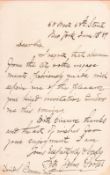 Fitz John Porter ALS dated 13TH June 1889 interesting content taken from the Kirby autograph