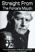 Star Wars Actor Dave Prowse signed hardback book titled Straight from the Forces Mouth signature