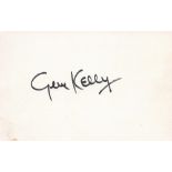 Gene Kelly signed 6x4 white card. Eugene Curran Kelly (August 23, 1912 - February 2, 1996) was an