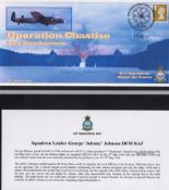 World War II Dambusters FDC Signed by SQD LDR George Johnny Johnson DFM RAF Titled Operation