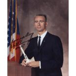 Apollo 7 NASA astronaut Walt Cunningham signed 8x10 portrait photo