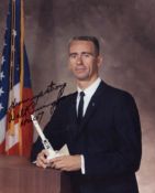 Apollo 7 NASA astronaut Walt Cunningham signed 8x10 portrait photo