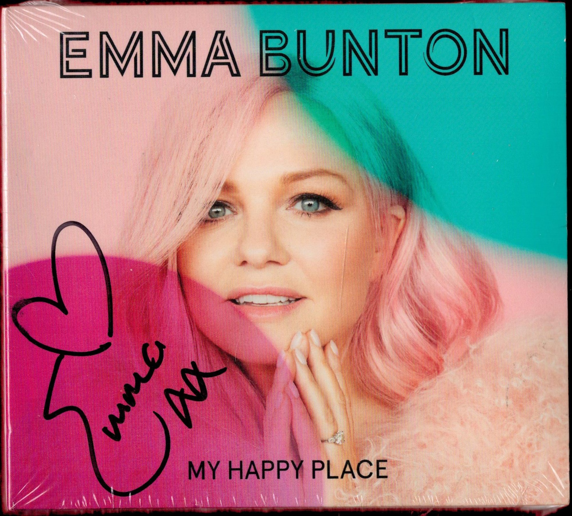 Emma Bunton signed My Happy Place CD sleeve signature on front Disc included.