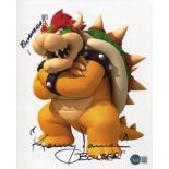 Mario brothers 'Bowser' photo signed by Kenny James who voiced the character