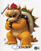 Mario brothers 'Bowser' photo signed by Kenny James who voiced the character