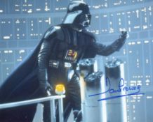 Star Wars 8x10 photo signed by the late Dave Prowse as Darth Vader, one of the most iconic movie bad