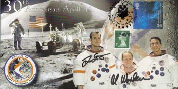 Space Commander David R Scott And CM Pilot Alfred M. Worden Signed Apollo 15 commemorative cover for