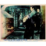 Vincent Price signed The Fall of the House of Usher 10x8 vintage colour lobby card dedicated.