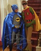 Only Fools and Horses 8x10 photo signed by Del Boy himself, actor David Jason. The Batman & Robin