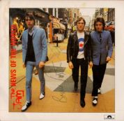 The Jam 1978 'News Of The World' 45rpm Single Fully Signed By Paul Weller, Rick Buckler and Bruce