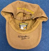 Colonel Al Worden signed 101st Airbourne US Army cap signature on inside of the peak. Colonel Alfred