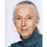 Jane Goodall signed 8x10 photo. Dr Goodall is seen as the world's foremost expert on Chimpanzees and