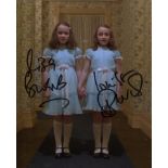 The Shining 8x10 horror movie photo signed by Lisa and Louise Burns