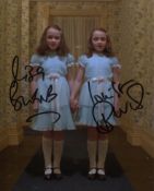 The Shining 8x10 horror movie photo signed by Lisa and Louise Burns