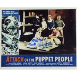 Attack of the Puppet People cult horror and sci-fi movie photo signed by Ken Miller (Stan) this is