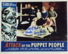 Attack of the Puppet People cult horror and sci-fi movie photo signed by Ken Miller (Stan) this is