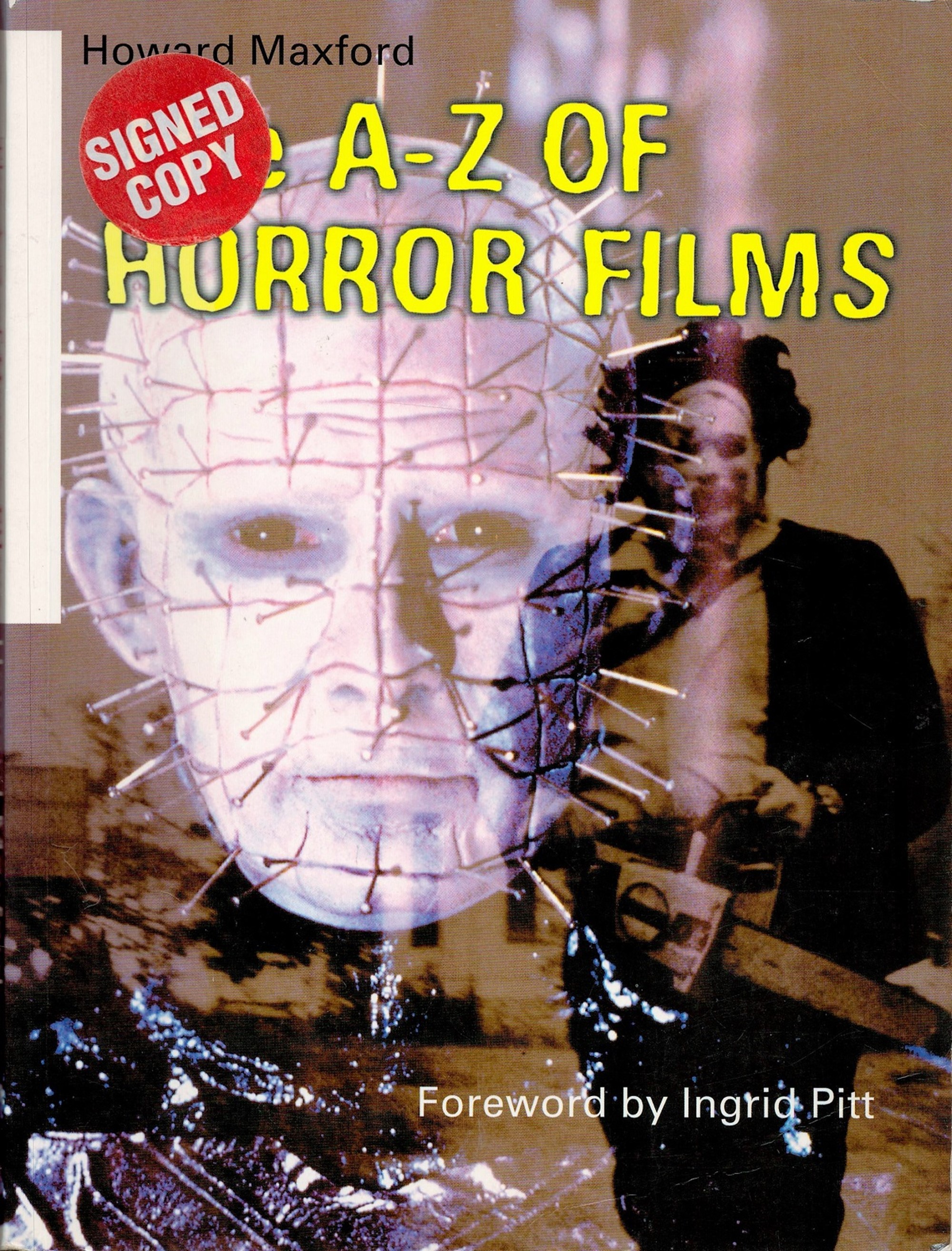 A-Z of Horror Films multi signed Paperback book signatures inside include Robert Englund, Joanna