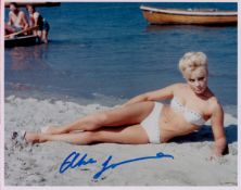 James Bond Elke Sommer signed 10x8 colour photo. Elke Sommer (born Elke Baronin von Schletz, 5