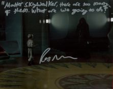 Star Wars Ross Beadman signed 10x8 colour photo inscribed Master Skywalker there are too many of