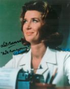 James Bond Lois Maxwell signed 10x8 colour photo pictured in her role as Miss Moneypenny in James