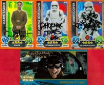 Phoenix James signed Star Wars trading card. James is an English actor who played a Stormtrooper