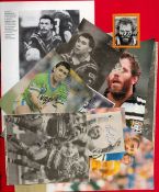 Sports Rugby Signature Pieces Collection in a Binder, estimated approx 200 plus items, could yield