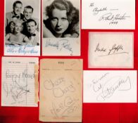 TV and Film Signatures and Photos Collection, 12 x Signature pieces, 2 x Signed Photos. Good