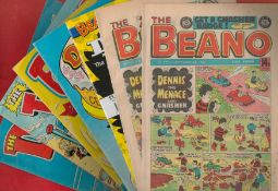 Comic Collection 5 x Beano, I x Dandy, 1 x Topper, includes Beano no 2241 1985, Beano no 2210