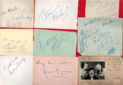 Vintage TV and Film Signature Pieces and Signed Photos, 19 x Signature Pieces. Good condition We