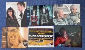 TV FILM Assorted Collection. Signatures such as Victoria Alcock, Linda Lusardi, Prentis Handcock,