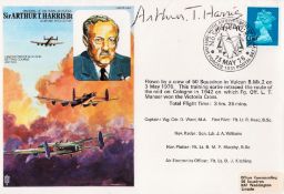 Sir Arthur Bomber Harris, a signed Sir Arthur Harris FDC. Postmarked 15th May 1976. He was Air