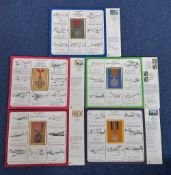 World War II DM Medal Large Cover Collection 5 fantastic, signed covers includes subjects The