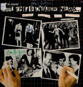 Not the 9 O'Clock News, an album cover signed by signed by the four stars, Rowan Atkinson, Mel