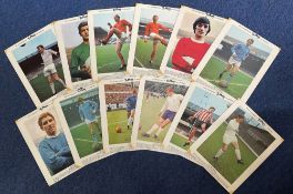 Typhoo Football Vintage 10x8 Tea Cards. Legends of the English game back to the 60s. Printed