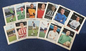 Typhoo Football Vintage 10x8 Tea Cards. Legends of the English game back to the 60s. Printed