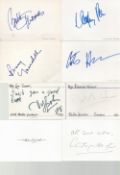 TV Film Producers Collection. Signatures such as Betty Thomas, Wolfgang Peterson, Curtis Hanson,