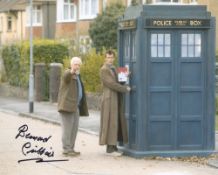 Doctor Who 8x10 inch photo scene signed by actor Bernard Cribbins as Wilf Mott. Good condition.