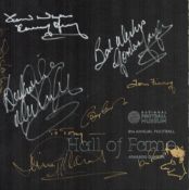 Football Hall Of Fame 2009 Multi Signed Programme By Ian St John (1938 2021), Gordon Taylor, Bobby