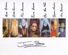 Star Wars 8x10 photo signed by actor Jerome Blake who has also signed all of the character names