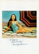 Dorothy Lamour signed 10x8 colour magazine photo dedicated. Good condition. All autographs come with