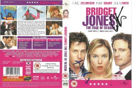 Actors Hugh Grant and Colin Firth signed DVD sleeve from the 2004 film Bridget Jones: The Edge of