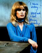 Joanna Lumley signed 10x8 colour photo inscribed I Sense Victory lots of luck and love. Dame